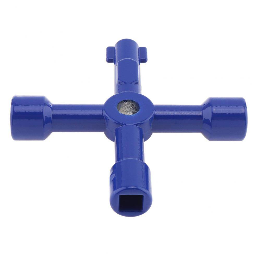ChgImposs Multi-function 4 In 1 Cross Triangle Key Wrench Universal Inside Plumber for Cabinet Train Elevator
