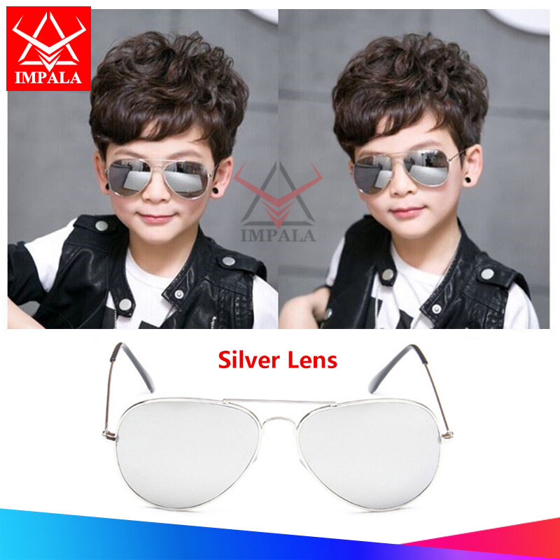 IMPALA QT1620W Fashion Kids Sunglasses for Boys Girls 1-8 Years Old UV Protective Anti Glare Sun Glasses Children Cool Style Colorful Eyewear