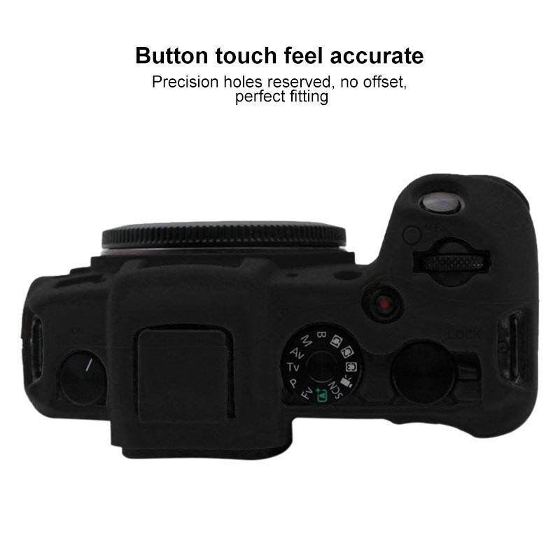 SmartPhonemall PULUZ Soft Silicone Protective Case for Canon EOS RP(Black)