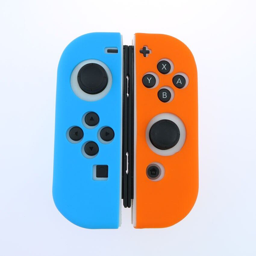 DATA FROG 2PCS Grip Cap สำหรับ Joy Con Gamepad ซิลิโคน Thumb Analog