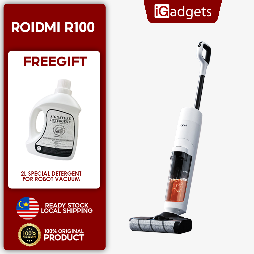 [Free Gift] ROIDMI Smart Cordless Wet Dry Vacuum Cleaner R100 Lazada