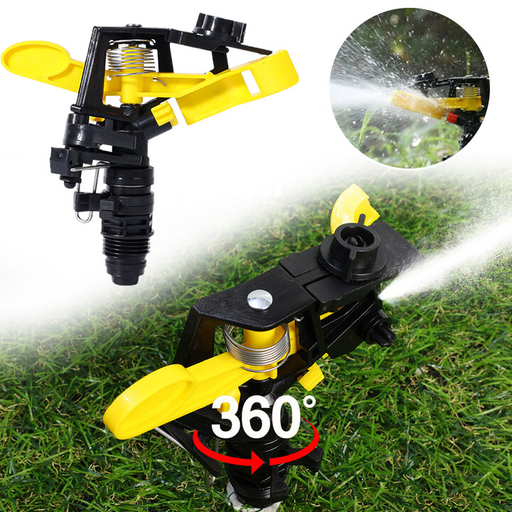 360° Rotating Jet Sprinklers Garden Lawn Rocker Nozzles with 1/2" Male