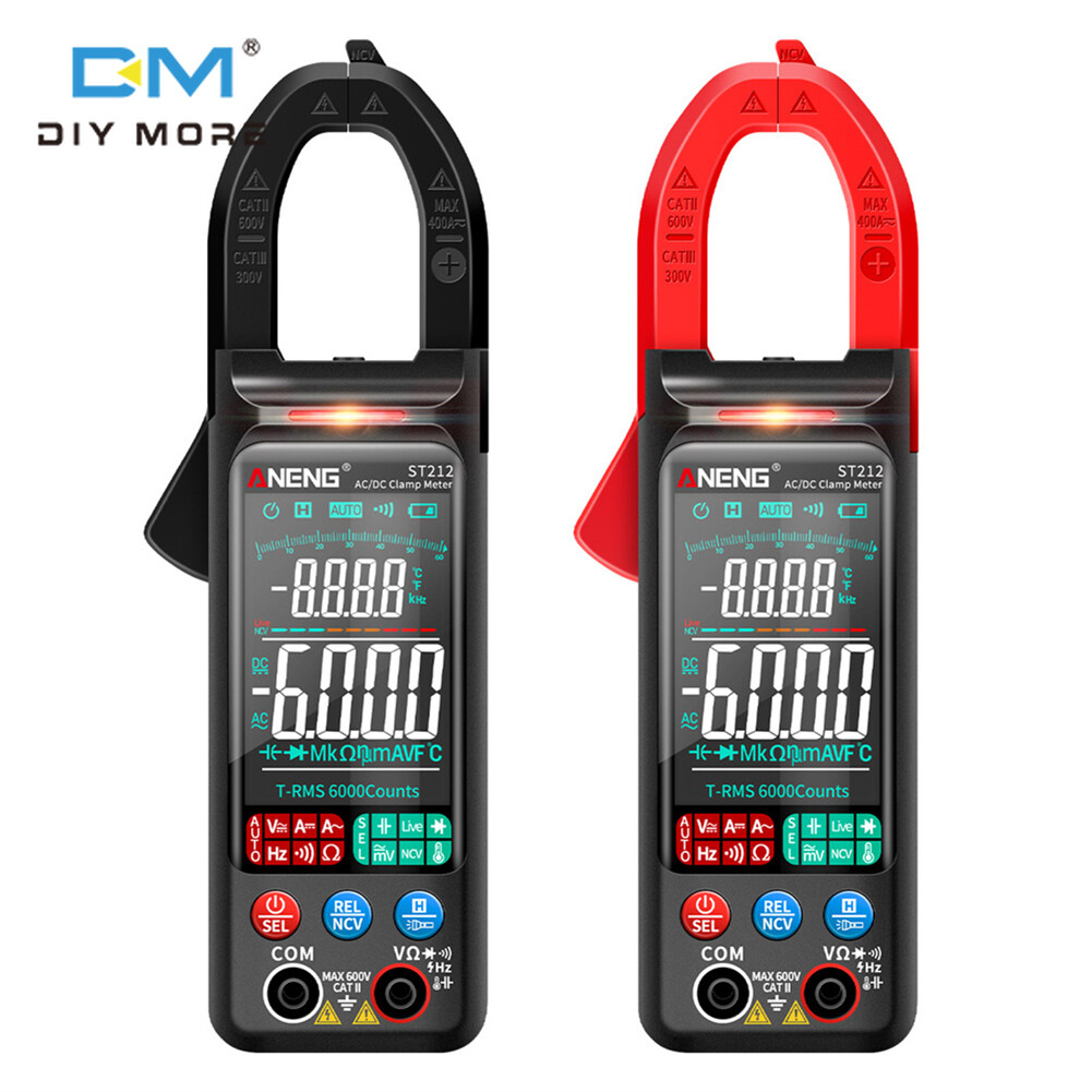Diymore Đồng Hồ Kẹp Kỹ Thuật Số Đếm ST212 6000 Máy Kiểm Tra Điện Dung Tần Số Điện Trở Dòng Điện Một Chiều/AC Đồng Hồ Vạn Năng NCV