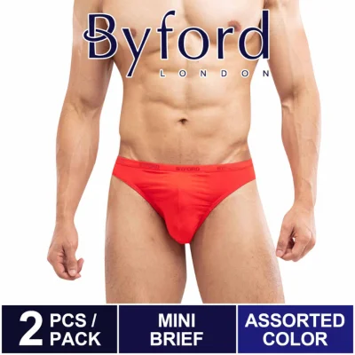 Byford Underwear Mini Brief (2 Pieces) Assorted Colours - BUB550M