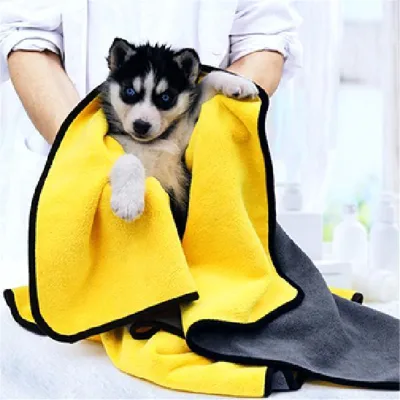 TvT Quick-drying Pet Towel Soft Absorbent Towels for Dogs Cats Bathing
