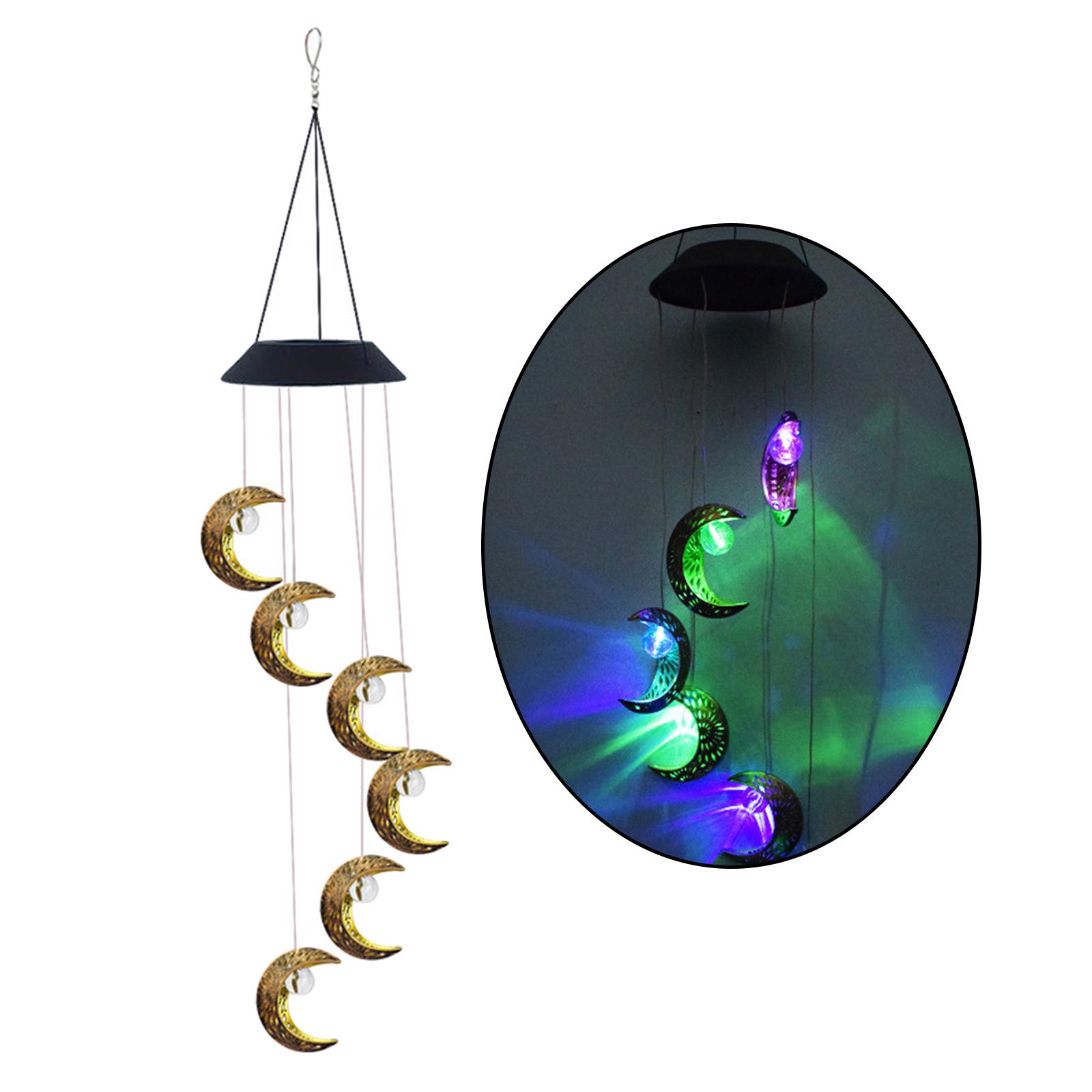 Blesiya Solar Wind Chimes with Hook Unique Decor for Garden Yard Patio