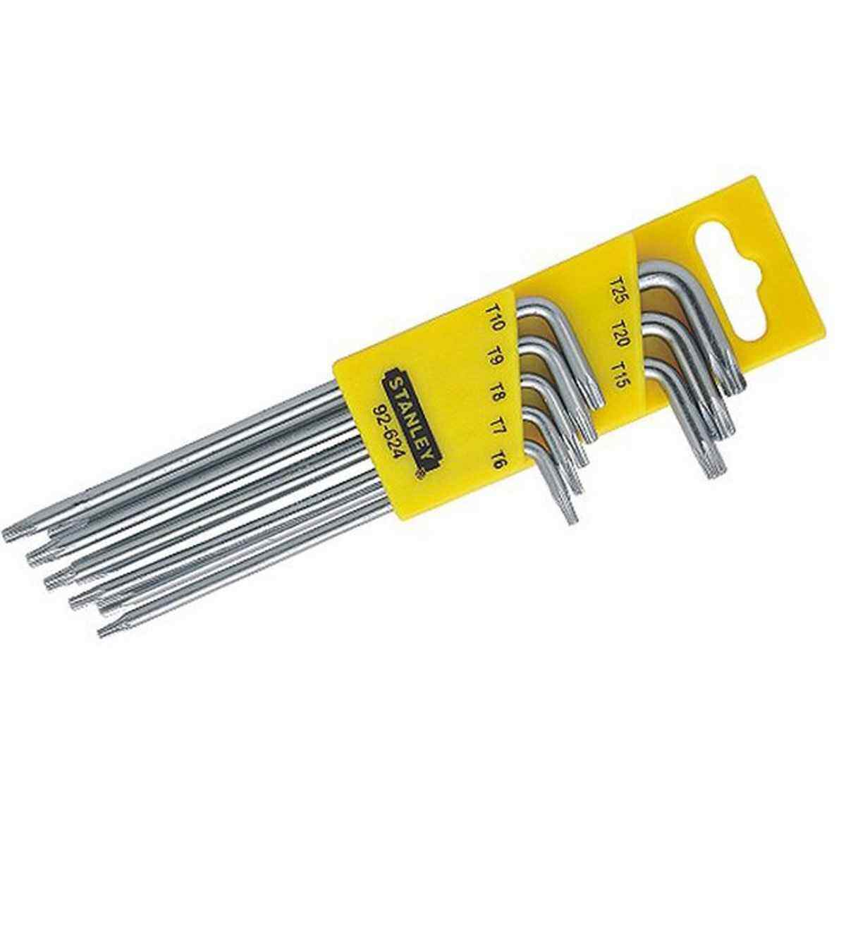 STANLEY 8PCS T6T25 9PCS T10T50 92624 92625 TORX STAR ALLEN KEY L
