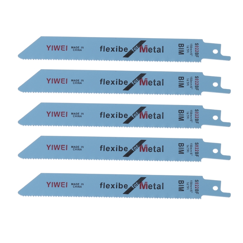 5 pcs 152mm reciprocating cut saw blade s922bf 2608656014 for metal wood cutting