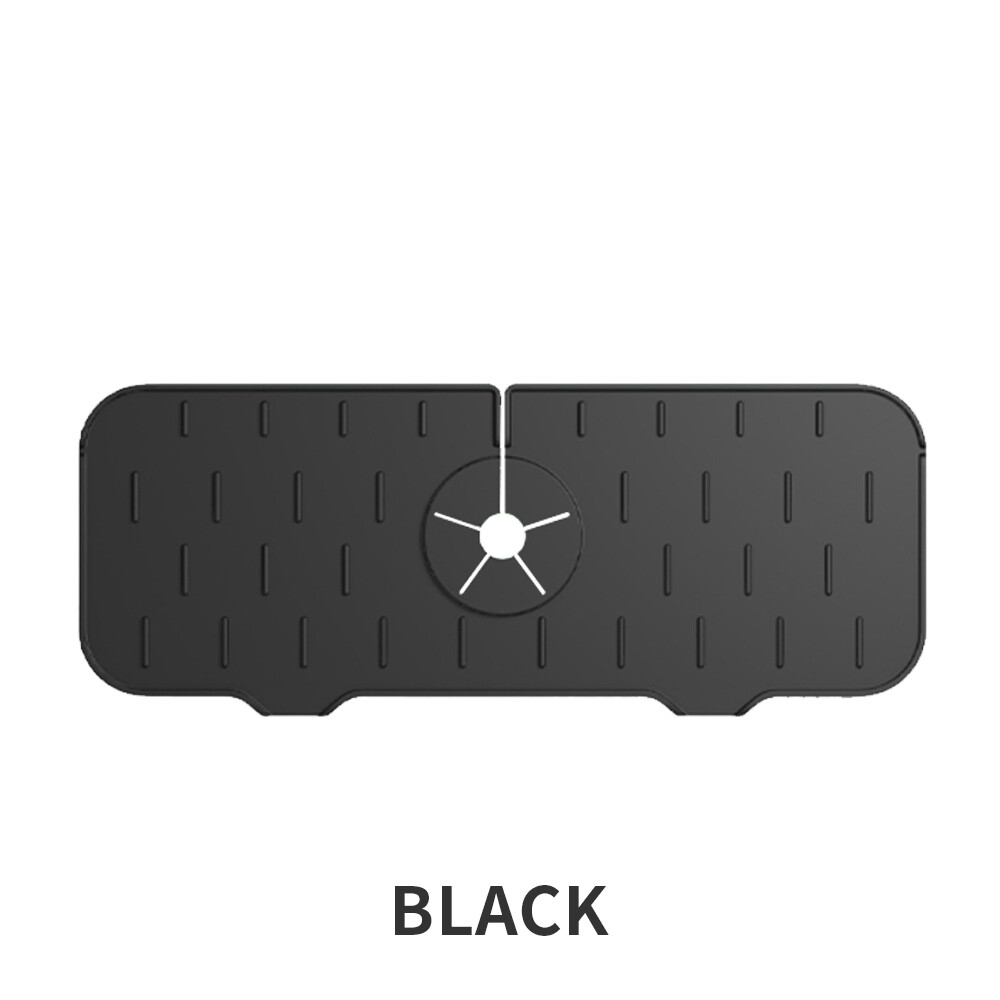 Silicone Faucet Pad Absorbent Mat Kitchen sink tap drain mat Splash Guard Silicone Drying Pad Anti-oil Splash Drain pad