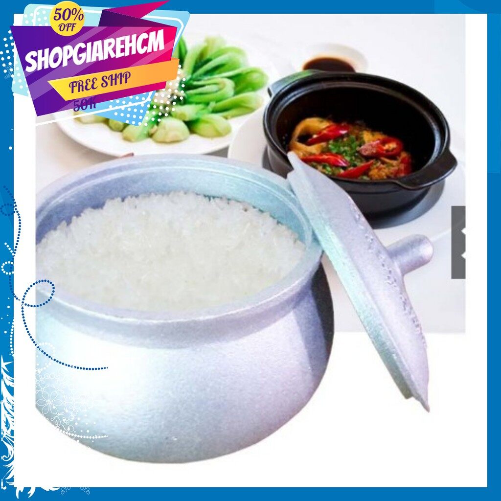 Niêu nấu cơm nhôm TP10 đúc nguyên khối
