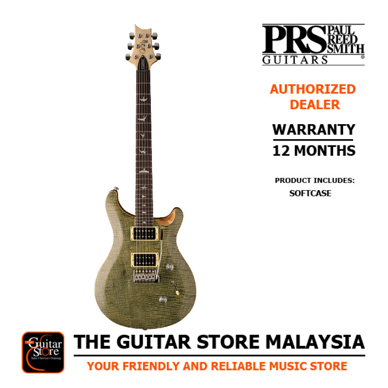 PRS SE Custom 24 Trampas Green Premium Electric Guitar Coil Split With Padded Gigbag (Made In Indonesia) Malaysia