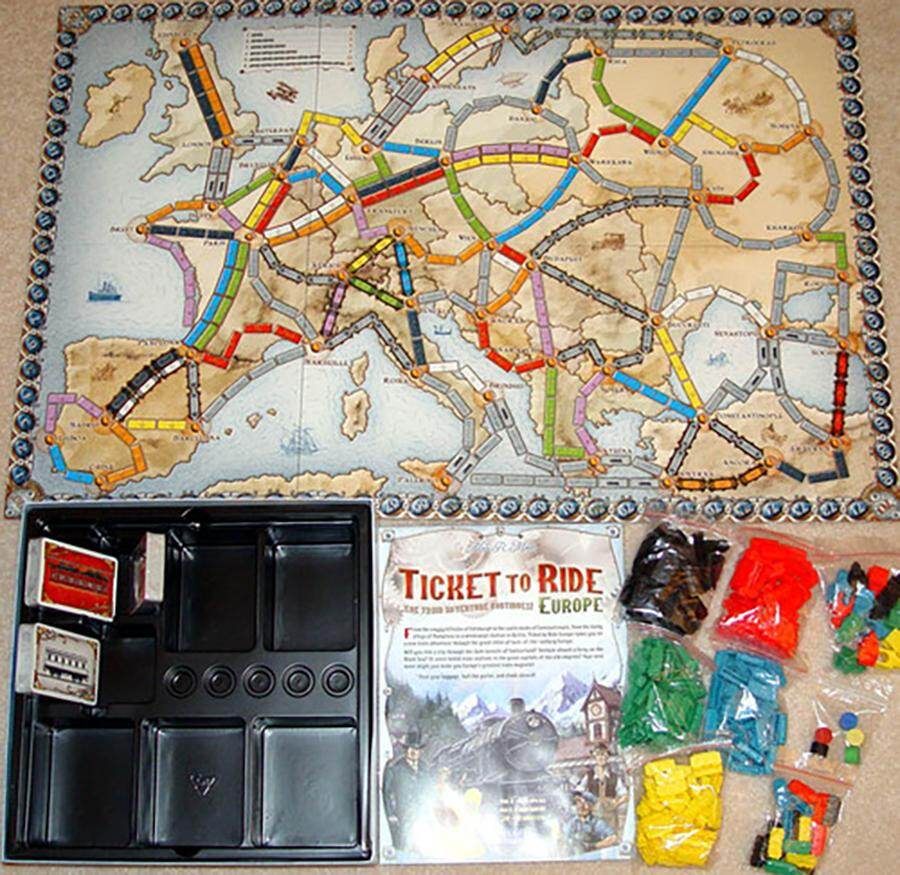 Ticket to Ride Deck Board Game EU Edition Party Friend Game