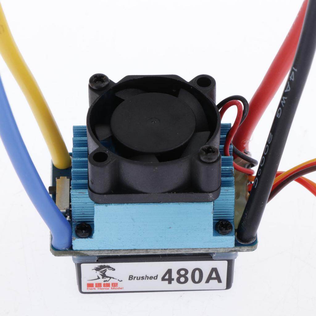 Miusue 480A Speed Controller Waterproof Brushed ESC for 540/550/775 Motor