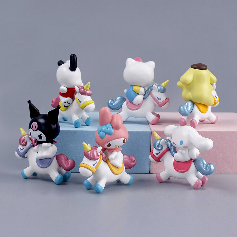 HS Sanrio hand-made gashapon doll cake decoration