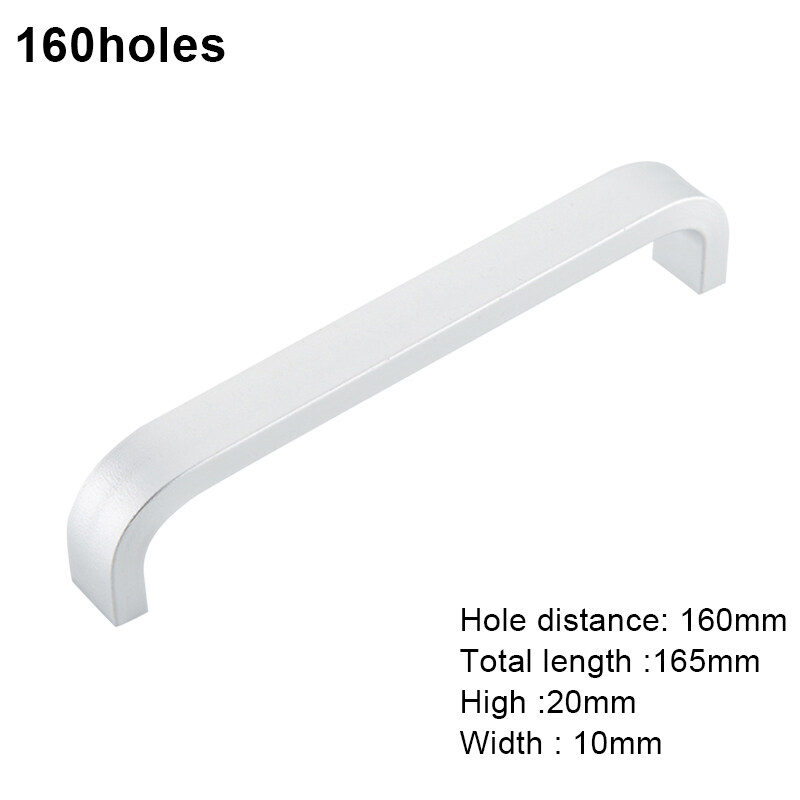 Aluminum Long Knob Furniture Door Handles Knobs Bedroom Closet