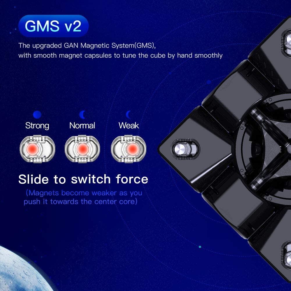 GAN 356 XS, Gans 3x3 Magnetic Speed Cube 356XS Magic Cube (Stickerless)