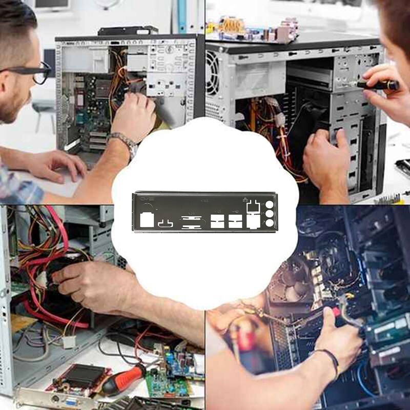 I/O Shield back plate for b250c B75 12usb B75 8usb mining motherboard Io cake chassis bracket