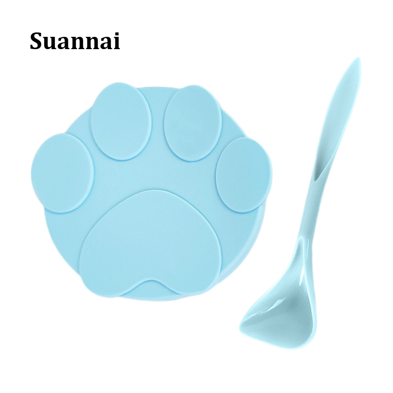 Thực Phẩm Đóng Hộp Suannai Cho Mèo, Muỗng Cho Ăn Nắp Kín Thông Dụng, Nắp Silicon Nắp Giữ Tươi Muỗng Thức Ăn Cho Chó Mèo