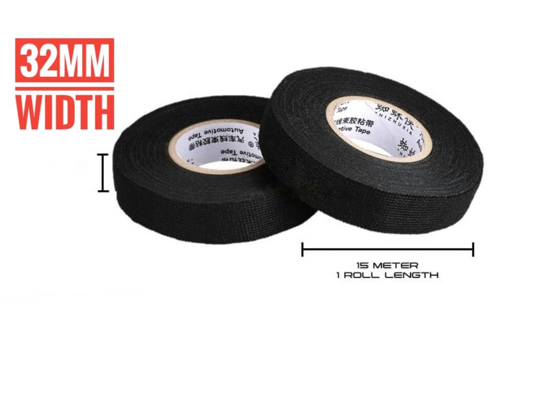 15m Adhesive Tape Car Cloth Wire Tape Waterproof Wiring Harness Tape Wire Tape Cloth Wire Tape