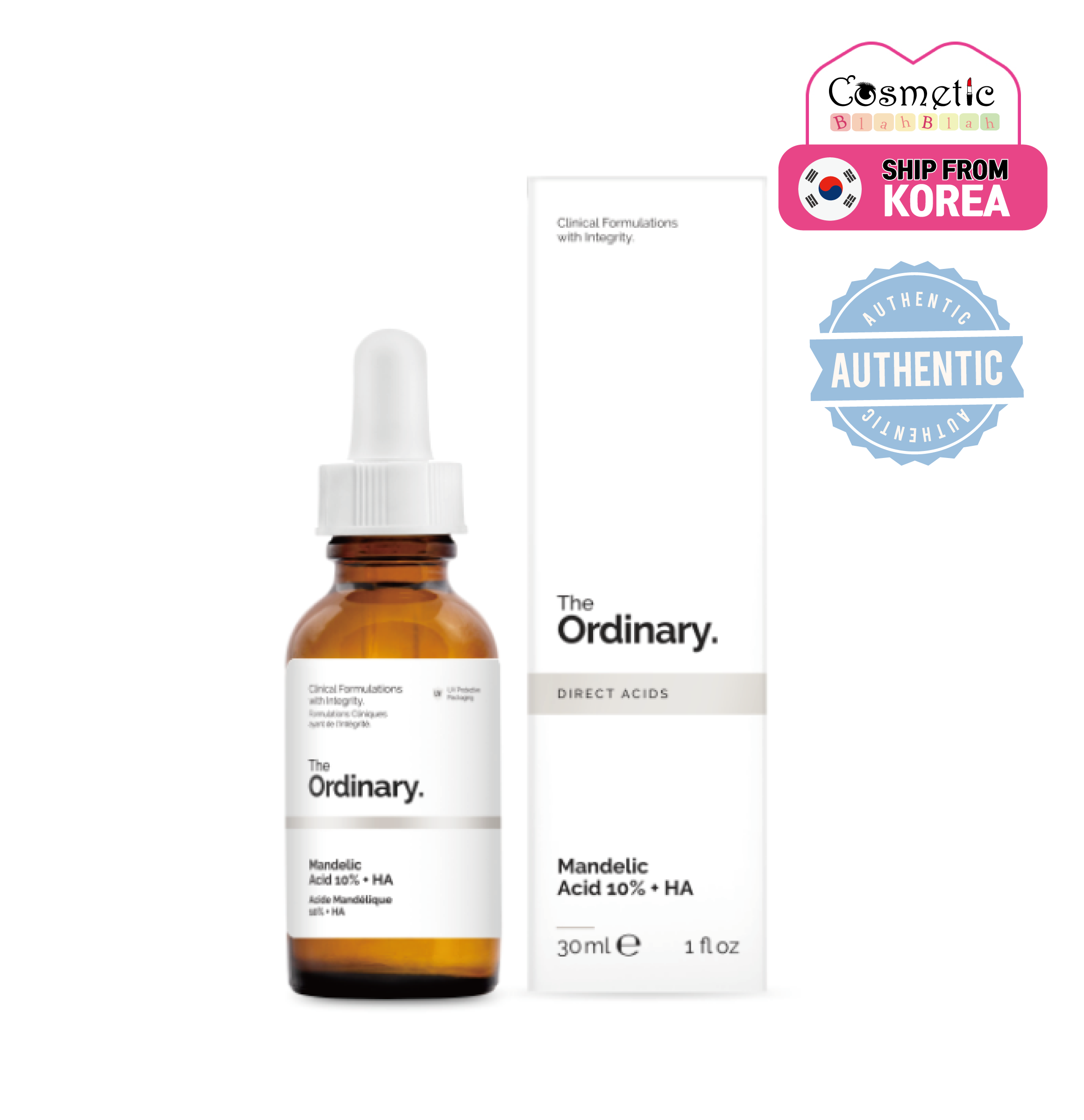 The ordinary mandelic acid 10% + ha 30ml