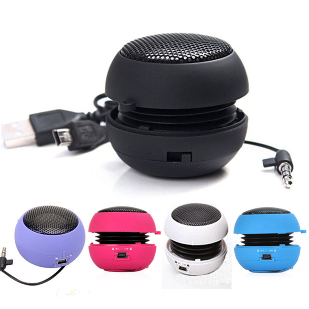 Music Player for Phone PC Mini 3.5mm Jack Wired Amplifier Bluetooth Hamburger Speaker Sound Box