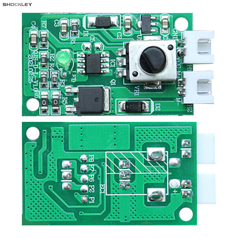 Shockley PWM DC Motor Speed Controller Module DC7-12V Adjustable Speed PWM Electronic Governor Controller Regulation Switch 10A