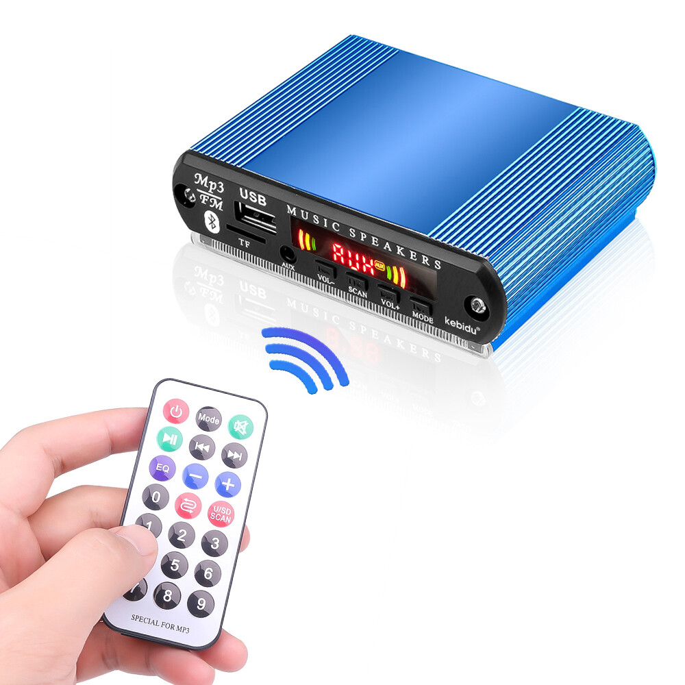 Bảng Giải Mã MP3 Không Dây DC 5V Mô-đun Giải Mã Âm Thanh Rảnh Tay Bluetooth Hỗ Trợ Ghi Âm USB TF FM Radio Với Vỏ Nhôm Lắp Ráp Điều Khiển Từ Xa Cho Loa Máy Phát Đa Phương Tiện Xe Hơi
