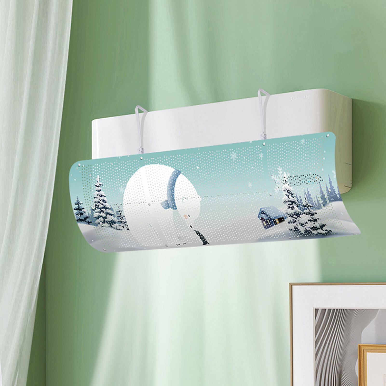 Adjustable Air Conditioning Cover Wind Deflector Windshield Air Conditioner Tools Air Baffle Shield Home Office Accessories