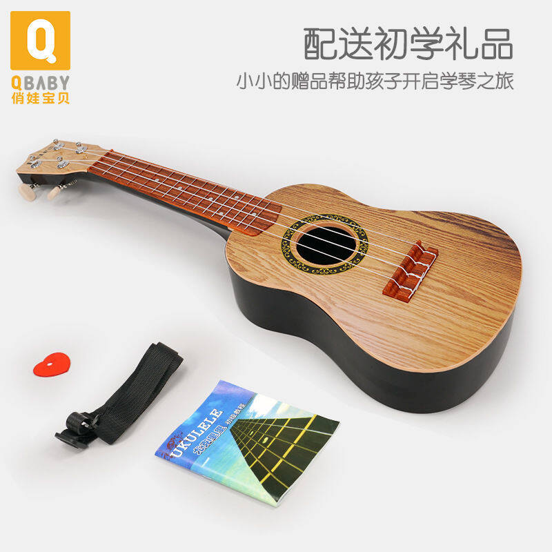 toy Wooden guitar ukulele beginner children can play simulation music musical instrument girl boy Malaysia