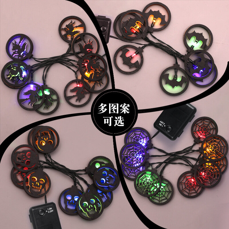 HKStorage Dây Đèn Led Trang Trí Halloween Đèn Hóa Trang Halloween Helloween Tiệc Tùng