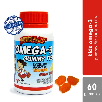 Alpro Pharmacy Gummy Kids - Kids Omega 3 Gummy Fish 60s (DHA and EPA) Exp. Date: 02/2023