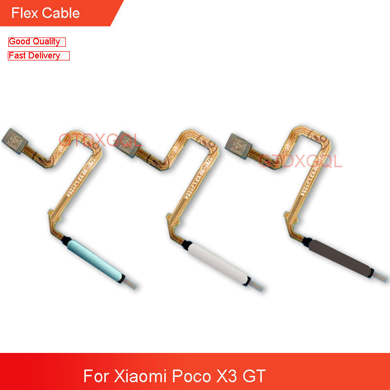 Replacement For Xiaomi Poco X3 GT Fingerprint Sensor Home Button Key Touch ID Flex Cable