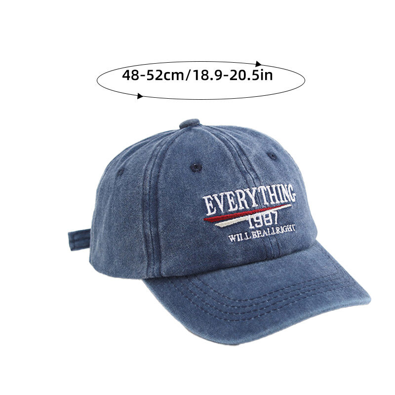 Boys Cools Letter Embroidered Baseball Cap Soft Top Visor Cap for Boys Versatile Washed Old Hat