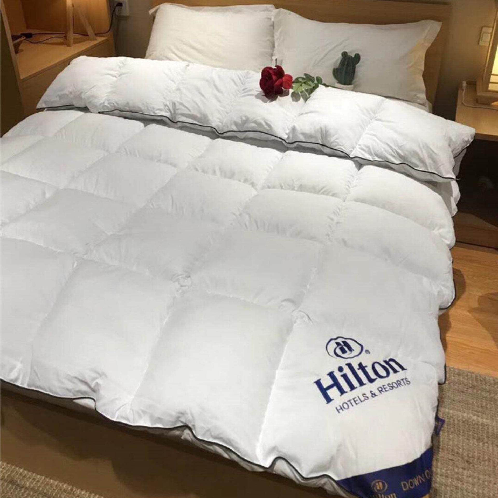 Hilton Premium Hotel Quality Microfiber Down Alternative Comforter Quilt Queen King