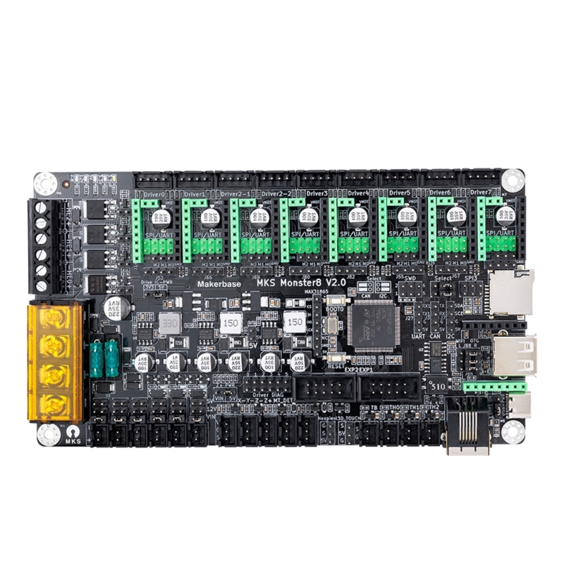 MKS Monster8 V2 Motherboard 3D Printer Monster 32Bit 8 Axis Controller Mainboard