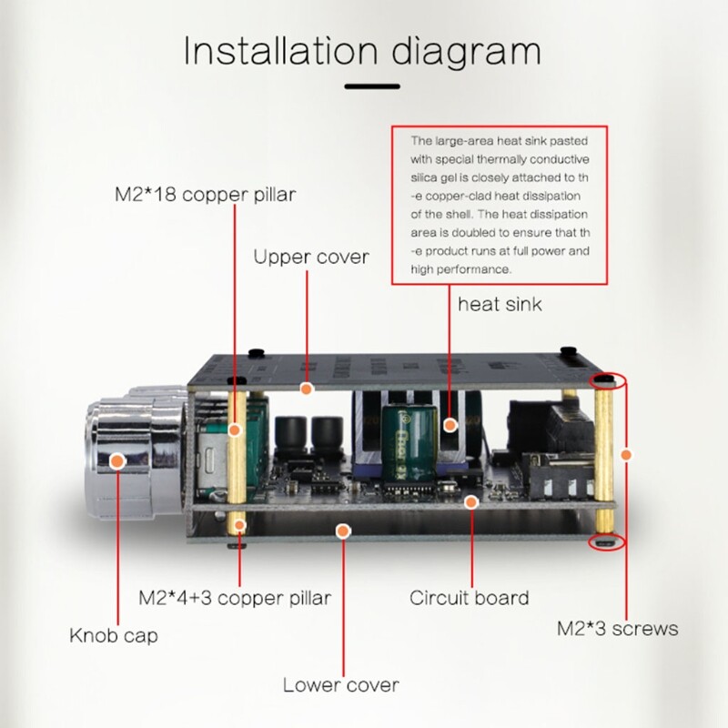 XY-S100L 2.1 Channel Adjustable Bluetooth-compatible Digital Power Amplifier Module Electronics with Treble and Bass