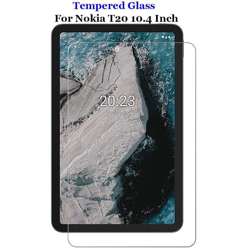For Nokia T20 10.4" Clear Tempered Glass Tab T 20 2021 10.4inch 9H 2.5D Premium Tablet Screen Protector Protection Film NokiaT20