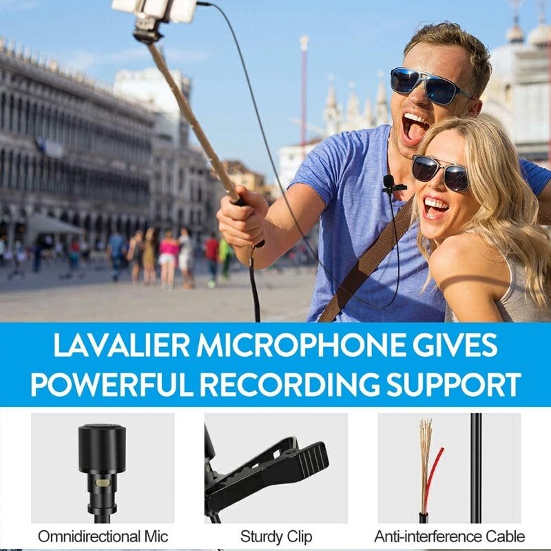 Micro Mini Kẹp Cài Ve Áo Micrô Camera Điện Thoại Máy Vi Tính Micro Tai Ngoài Di Động Cho iPhone Máy Tính Xách Tay Máy Tính