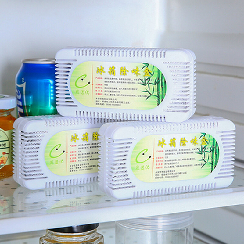 Refrigerator Deodorizer Charcoal Deodorant Natural Bamboo Activated Fridge Deodorizer Box