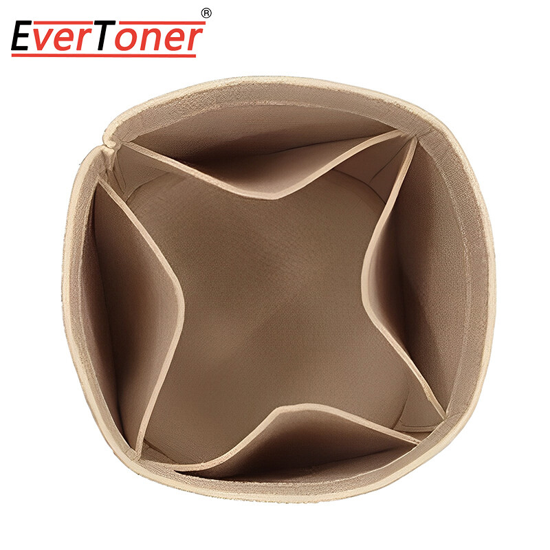 EverToner Felt Cloth Insert Bag for longchamp éPURE Bucket Organizer Makeup Pouch Women's Handbag Travel Inner Purse