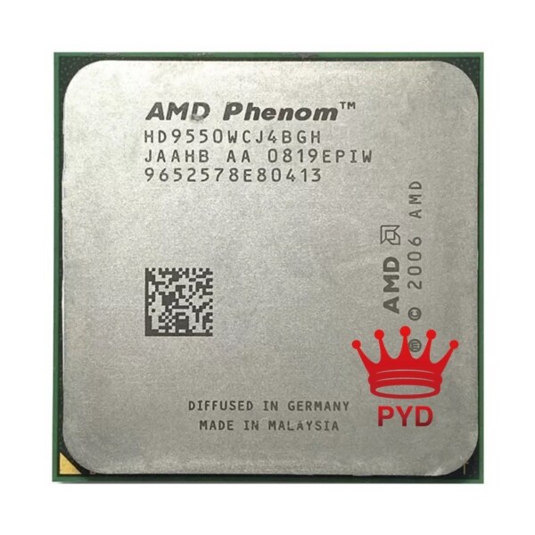 Bộ Xử Lý CPU Lõi Tứ AMD Phenom X4 9550 2.2 GHz HD9550WCJ4BGH Socket AM2