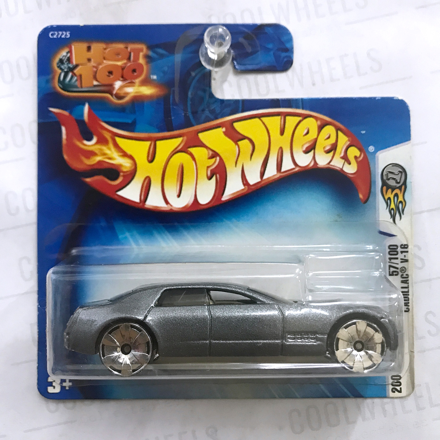 Hot Wheels Cadillac V-16 First Editions 2004 - Noir - Carte Longue Américaine - Occasion Comme Neuve