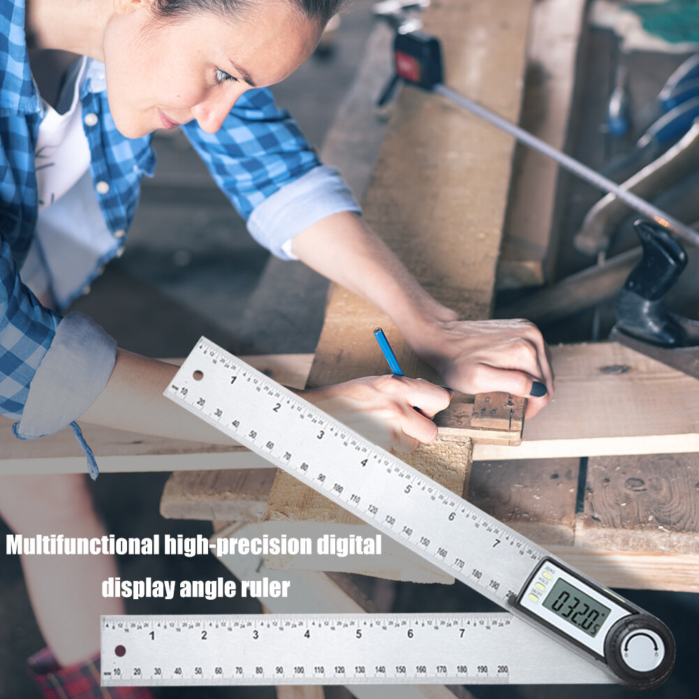 High Precision Digital Angle Finder Multi-Purpose Measuring Ruler Meters