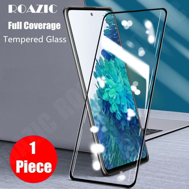 ROAZIC [1 Piece] For Samsung Galaxy S20 FE S20 FE 5G Fan Edition Screen Protector 9H Hardness Clear Tempered Glass Full Cover Protective Film