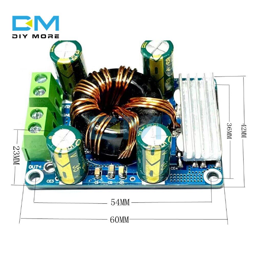 diymore Mô Đun Cấp Nguồn Chuyển Mạch Bộ Chỉnh Lưu Đồng Bộ 12V Sang 3.3V 5V 15A Mô Đun Điện Áp Không Đổi Giảm Bước Không Cách Ly