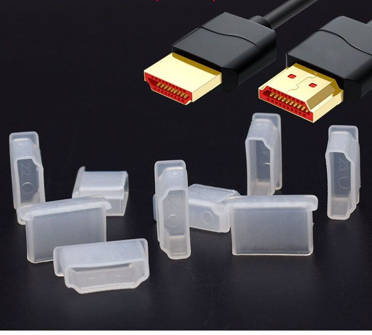 100 PCs HDMI anti-dust cover HDMI high-definition cable dustproof cover protective case plug plastic cover dustproof cap