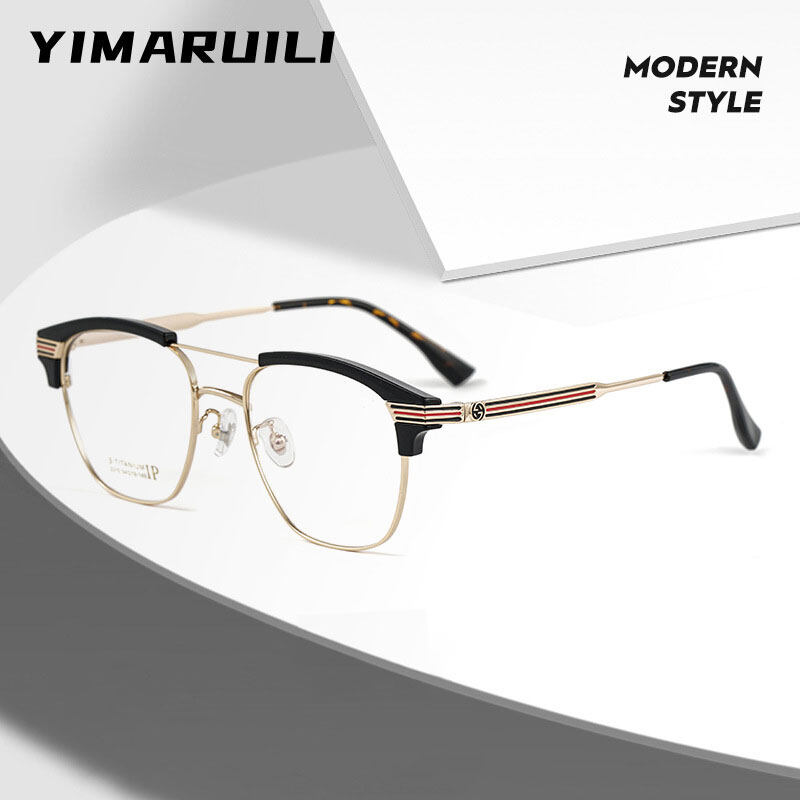 YIMARUILI 2022 Neue Retro Doppel Strahl Brillen Ultra
