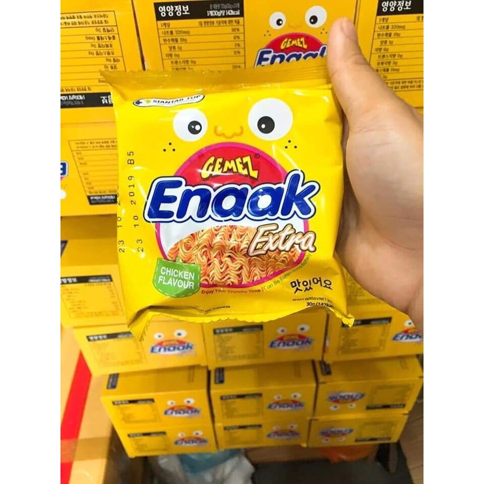 Mì tôm trẻ em enaak hộp 24 gói.