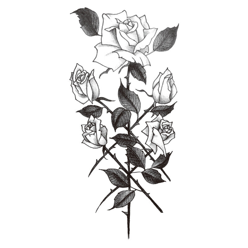DORISNA Watercolor Flower Temporary Tattoos For Girls Wrist Ankle Clavicle Tatoo Sticker Realistic Tattoo Flora Feather Lavender