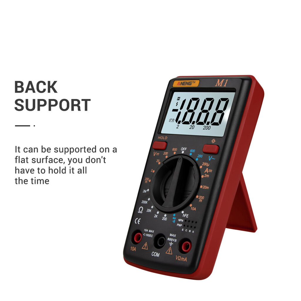 Blesiya M1 Digital Multimeter tester Auto AC/DC Ammeter Voltmeter Ohm